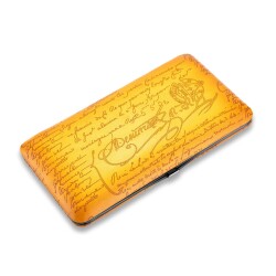 İtalian Story Sedirli Deri Puro Taşıma Çantası Sarı 3lü 58 Ring - CigarLoong