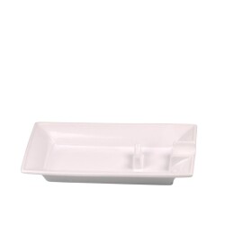 Jean Claud Seramik Standlı Puro Küllüğü Beyaz 19cm - JEAN CLAUDE