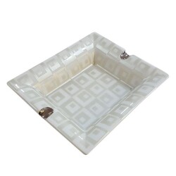 Jean Claude Porselen Sigara Küllük Square Beyaz 513258 - JEAN CLAUDE