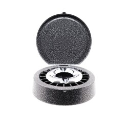 Kapaklı Metal Sigara Söndüren Küllük Crakel Siyah 13cm - Atomic