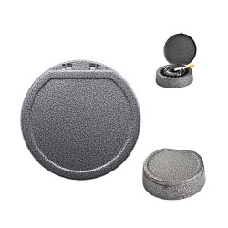 Kapaklı Metal Sigara Söndüren Küllük Crakel Siyah 13cm - 3