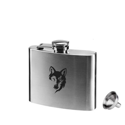 Kurt Desen Paslanmaz Çelik Cep İçki Matara Krom 5oz 150ml - 1