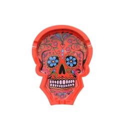 La Catrina Baskılı Melamin Sigara Küllüğü Kırmızı 11cm - Atomic