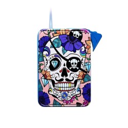 LA Catrina Pürmüz Jet Alev Çakmak Mavi - Atomic (1)