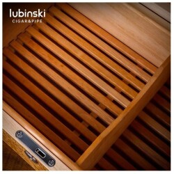 Lubinski 3D Ra Desen İspanyol Sedir Humidor Puro Kutusu 40s Cigar Spa Elektronik Puro Nemlendirme Cihazı - 4
