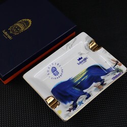 Lubinski Blue Lion Seramik Puro Küllüğü Beyaz/Gold 2li - Thumbnail