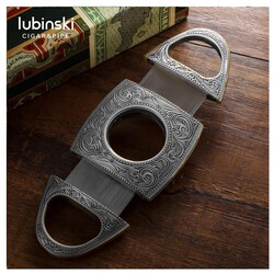 Lubinski Damascus Desen Puro Kesici Silver 60ring - Thumbnail