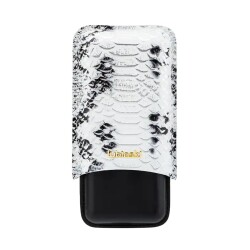 Lubinski Deri Puro Kılıfı Croco Silver/Siyah 3lü (60Ring) - Lubinski