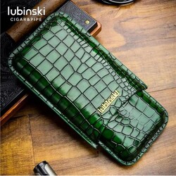 Lubinski - Lubinski Deri Puro Kılıfı Croco Yeşil 3lü (60Ring) (1)
