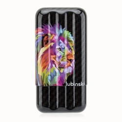 Lubinski Dijital Lion Karbon Fiber Puro Kılıfı Siyah 3lü (60Ring) - Lubinski