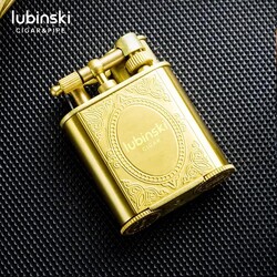 Lubinski Gold Metal Puro Seti Çakmak-Kesici-Küllük-P.Kılıfı - Thumbnail