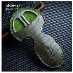 Lubinski Grid Puro Makası Deri Yeşil Kılıflı (56Ring) - Thumbnail