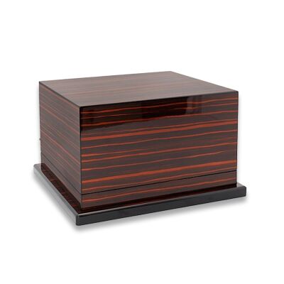 Lubinski İtaly Teleskopik 3 Raflı Puro Kutusu Abanoz 80's - 1