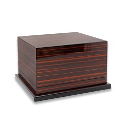 Lubinski İtaly Teleskopik 3 Raflı Puro Kutusu Abanoz 80's - Lubinski İtaly