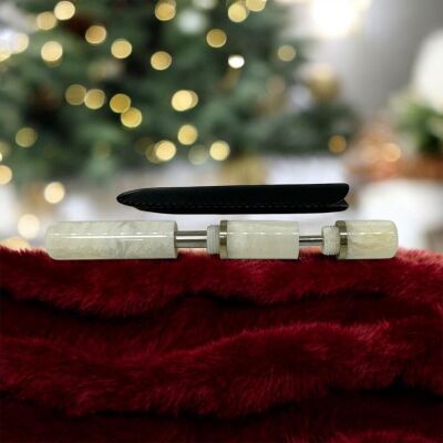 Lubinski İtaly Akrilik Lüks Pipo Karıştırıcı Seti 3lü Beyaz - 2