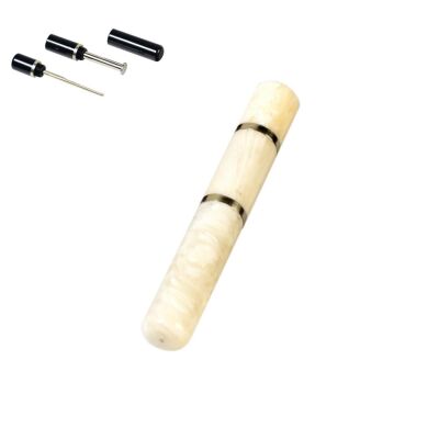 Lubinski İtaly Akrilik Lüks Pipo Karıştırıcı Seti 3lü Beyaz - 1