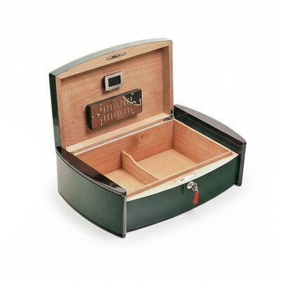 Lubinski İtaly Catamaran Humidor Puro Kutusu Yeşil 100's - 2