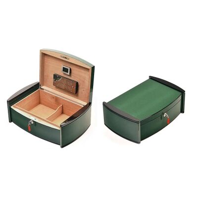 Lubinski İtaly Catamaran Humidor Puro Kutusu Yeşil 100's - 3