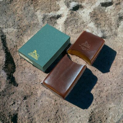 Lubinski İtaly Deri Toscanello Puro Kılıfı Düz Kahve 4lü - 5