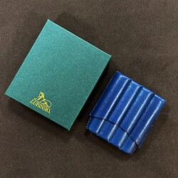 Lubinski İtaly Deri Toscanello Puro Kılıfı Oluklu Mavi 4lü - Lubinski İtaly (1)