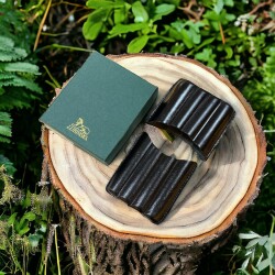 Lubinski İtaly Deri Toscanello Puro Kılıfı Oluklu Siyah 4lü - 5