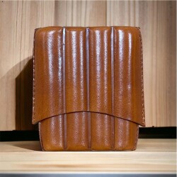 Lubinski İtaly Deri Toscanello Puro Kılıfı Oluklu Taba 4lü - Lubinski İtaly (1)