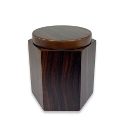 Lubinski İtaly El Yapımı Ahşap Pipo Tutun Kavanozu - Lubinski İtaly