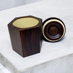 Lubinski İtaly El Yapımı Ahşap Pipo Tutun Kavanozu - Lubinski İtaly (1)