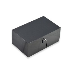 Lubinski İtaly Humidor Puro Kutusu Karbon Desen 120's - Lubinski İtaly