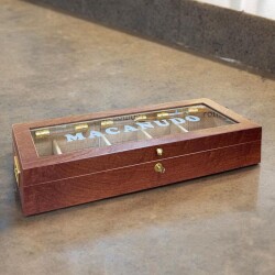 Lubinski İtaly Macanudo Camlı Humidor Puro Kutusu Kahve 200's - Lubinski İtaly (1)