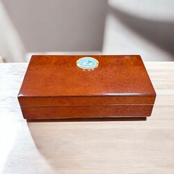 Lubinski İtaly Mini Humidor Puro Kutusu Abanoz 5's - 3