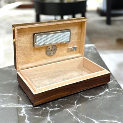 Lubinski İtaly Mini Humidor Puro Kutusu Ceviz 5's - 2