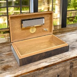 Lubinski İtaly Mini Humidor Puro Kutusu Kahve 5's - Lubinski İtaly (1)