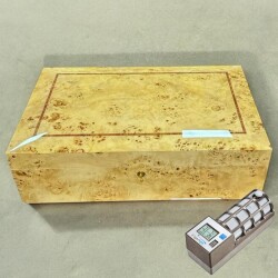 Lubinski İtaly Sedir Humidor Puro Kutusu Mapa Kavak 300's CigarSpa Elektronik Nemlendirme - Lubinski (1)