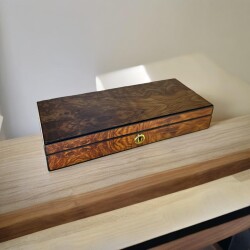 Lubinski İtaly Toscano Humidor Puro Kutusu Karaağaç 20's - Lubinski İtaly (1)