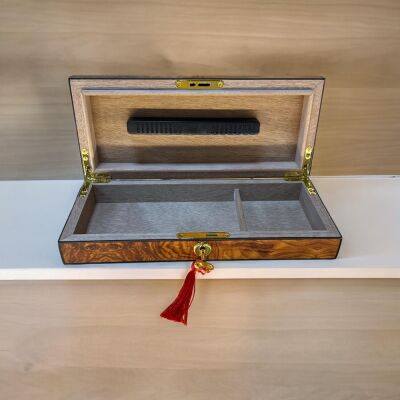 Lubinski İtaly Toscano Humidor Puro Kutusu Karaağaç 20's - 3