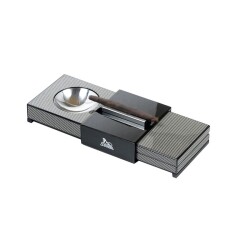 Lubinski İtaly Toscano Küllük ve Puro Kutusu KarbonDesen 20's - Lubinski İtaly