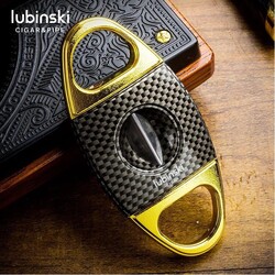 Lubinski Karbon Desen Metal V Puro Kesici Gold 60 Ring - Thumbnail