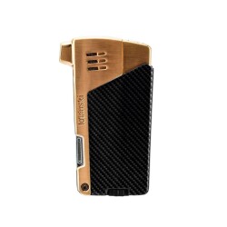 Lubinski Karbon Desen Pipo Çakmağı Karıştırıcı Aksesuarlı Rose - Lubinski