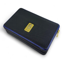 Lubinski Mavi Çizgili Puro Taşıma Seyahat Çantası - Lubinski