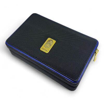 Lubinski Mavi Çizgili Puro Taşıma Seyahat Çantası - 1