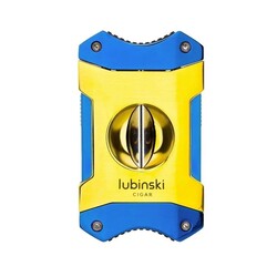 Lubinski Metal Sehpalı V Puro Kesici Mavi-Gold 60 Ring - Thumbnail