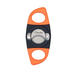 Lubinski Plastik Standlı Puro Kesici Siyah/Turuncu 60 Ring - Lubinski