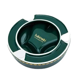Lubinski Porselen Puro ve Pipo Küllüğü Yeşil/Gold Tekli - Thumbnail