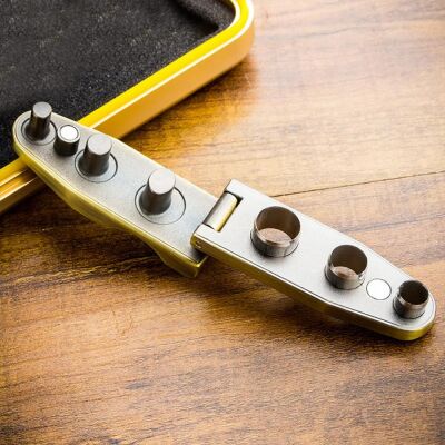 Lubinski Puro Standı ve 3 Kademeli Puro Delici Antik Bronz - 2