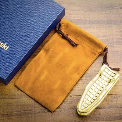 Lubinski Puro Standı ve 3 Kademeli Puro Delici Antik Bronz - 4