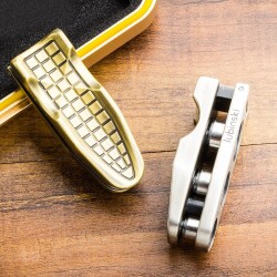 Lubinski Puro Standı ve 3 Kademeli Puro Delici Antik Bronz - 5