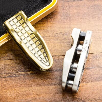 Lubinski Puro Standı ve 3 Kademeli Puro Delici Antik Bronz - 5