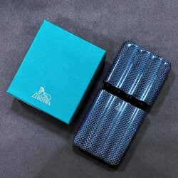 Lubinski Titanium KarbonFiber Toscanello Puro Kılıfı Mavi 4lü - Thumbnail
