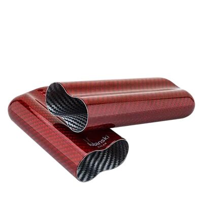 Lubinski Yeni Karbon Fiber Puro Kılıfı Kırmızı 2li (60Ring) - 2